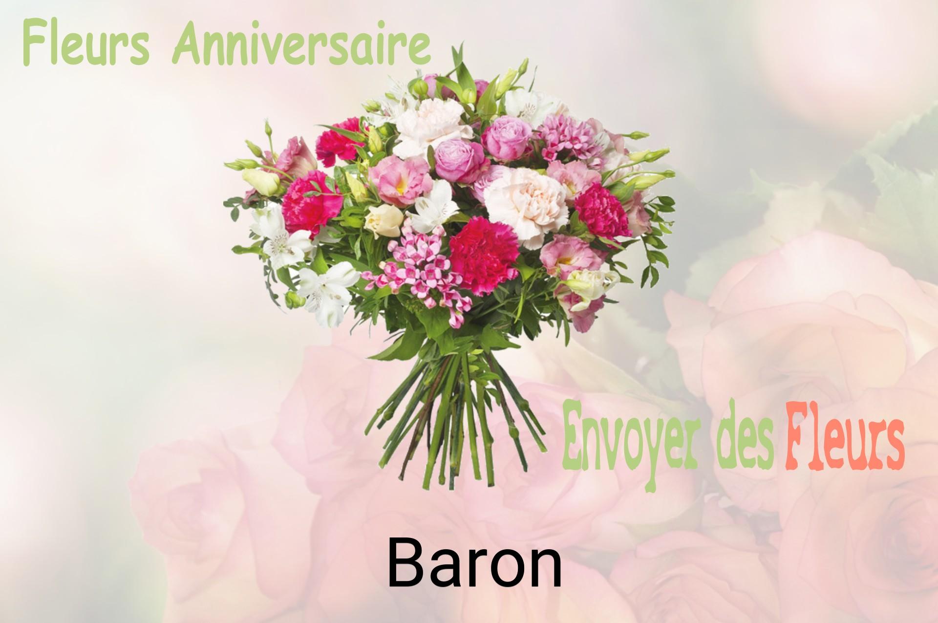 Bouquet de fleurs d’anniversaire livré à Baron